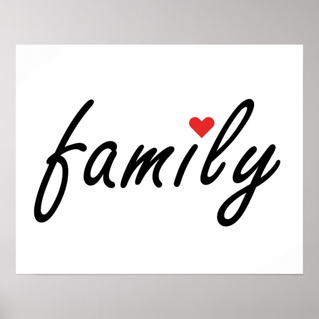 Affiche J'aime ma famille (Devant)