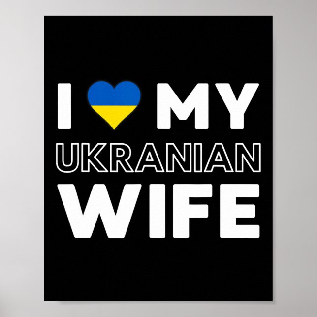 Affiche J'aime ma femme ukrainienne  (Devant)