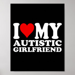 Affiche J'Aime Ma Fille Autiste J'Aime Mon Autiste