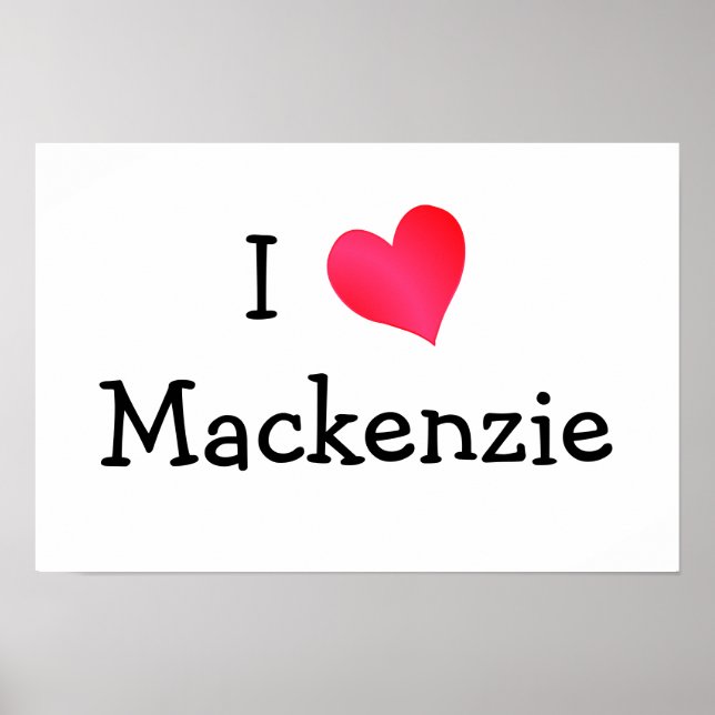 Affiche J'aime Mackenzie (Devant)