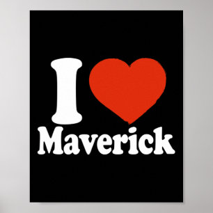 Affiche J'aime Maverick, J'aime Maverick, Saint Valentin C