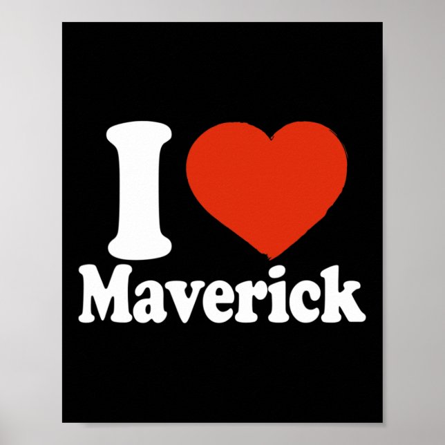 Affiche J'aime Maverick, J'aime Maverick, Saint Valentin C (Devant)