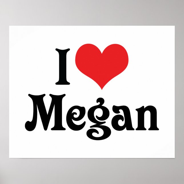 Affiche J'aime Megan (Devant)