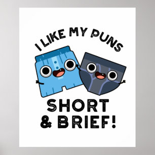Affiche J'aime mes jeux de mots courts et drôles de sous-v