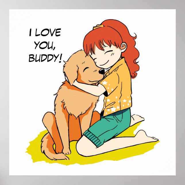 Affiche J'aime mon chien (Devant)