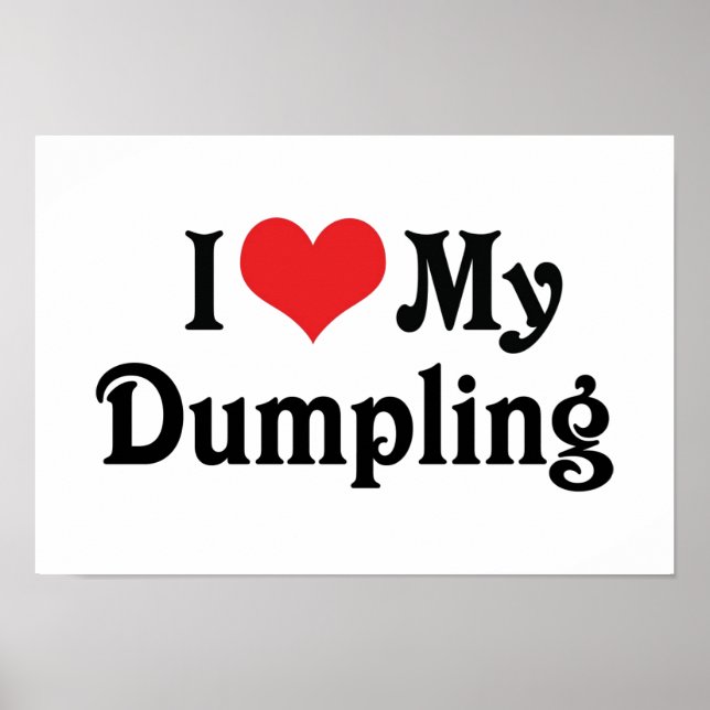 Affiche J'Aime Mon Dumpling (Devant)