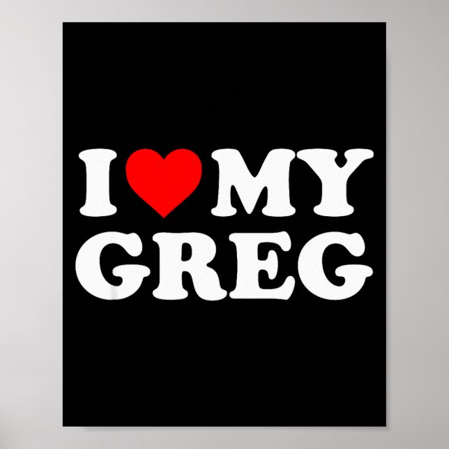 Affiche J'aime mon Greg  (Devant)