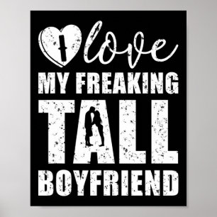 Affiche J'Aime Mon Gros Petit Ami Fier Valentine