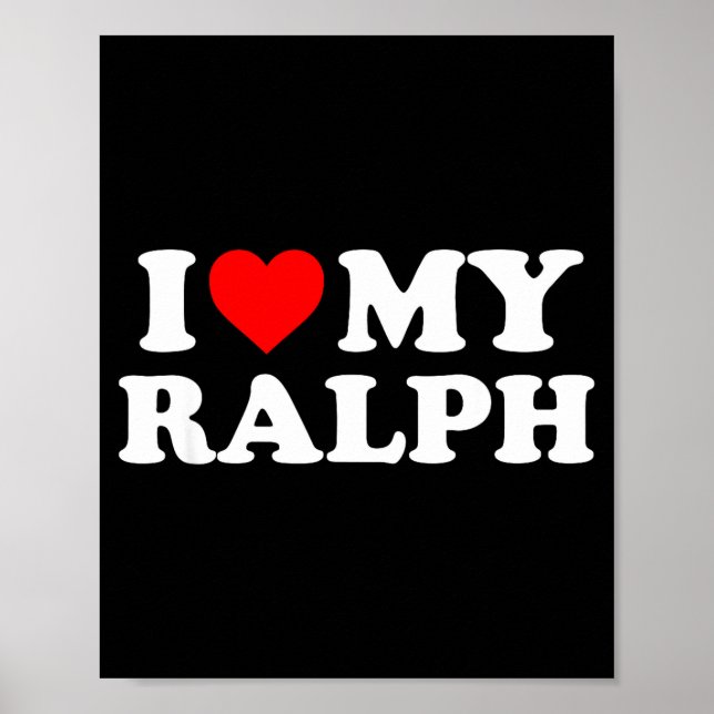 Affiche J'aime mon Ralph  (Devant)