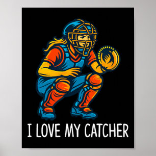 Affiche J'aime mon receveur - Softll Catcher -