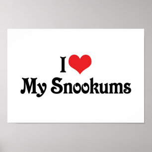 Affiche J'aime mon Snookums