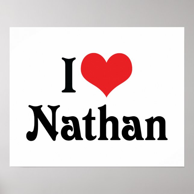 Affiche J'aime Nathan (Devant)