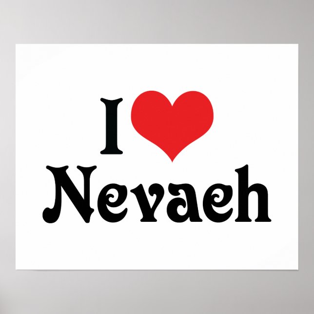 Affiche J'aime Nevaeh (Devant)