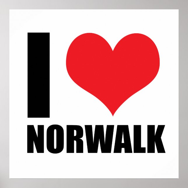 Affiche J'aime Norwalk (Devant)