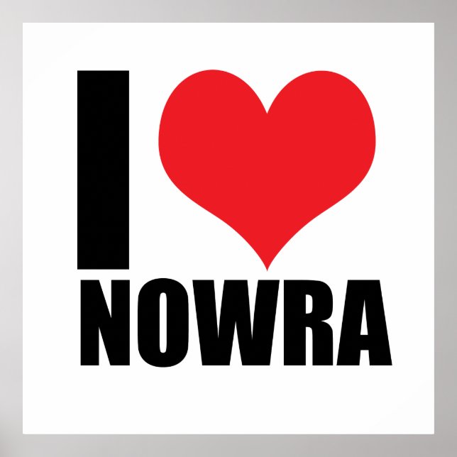 Affiche J'aime Nowra (Devant)