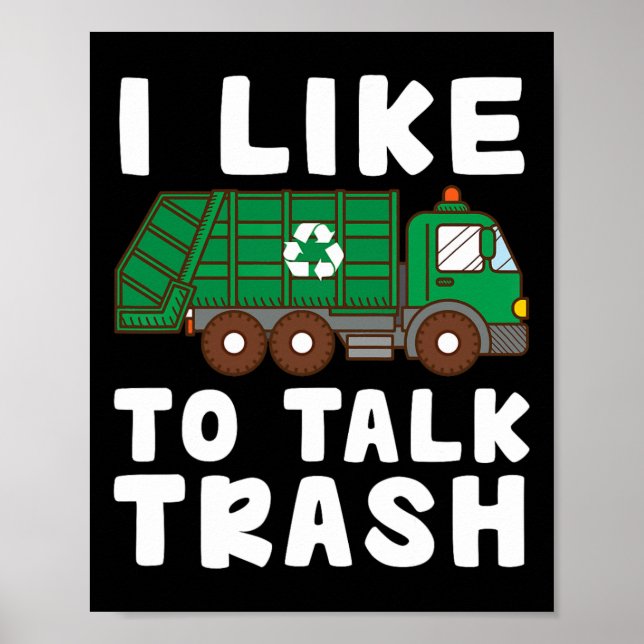 Affiche J'Aime Parler De Recyclage Des Déchets Collecte De (Devant)
