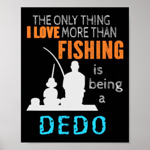 Affiche J'aime pêcher Dedo macédonien ukrainien bulgare G