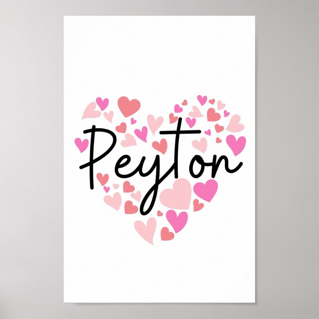 Affiche J'aime Peyton (Devant)