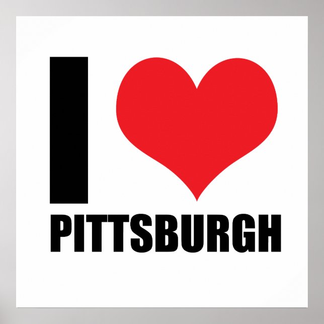 Affiche J'aime Pittsburg (Devant)