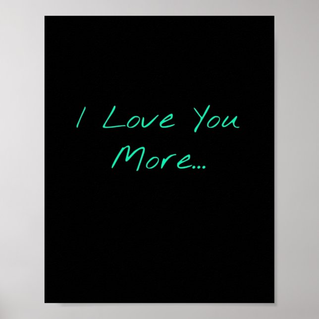 Affiche J'aime plus de style manuscrit  (Devant)