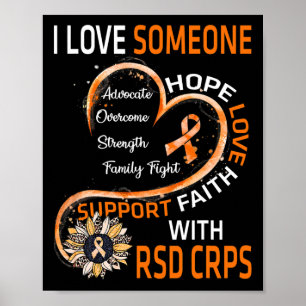 Affiche J'Aime Quelqu'Un Avec Rsd Crps Sensibilisation Tou