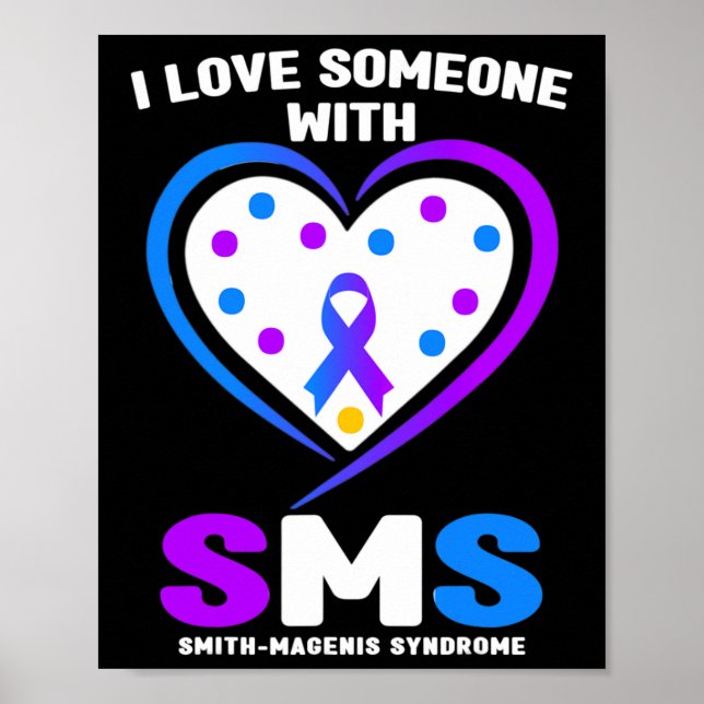 Affiche J'Aime Quelqu'Un Avec Smith Magenis Syndrome (Devant)