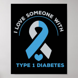 Affiche J'Aime Quelqu'Un Avec Un Cadeau De Sensibilisation