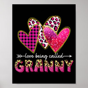 Affiche J'aime qu'on m'appelle mamie grand-mère valentine
