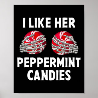Affiche J'Aime Sa Peppermenthe Candies Funny Couples Chris