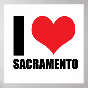 Affiche J'aime Sacramento