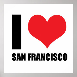 Affiche J'aime San Francisco