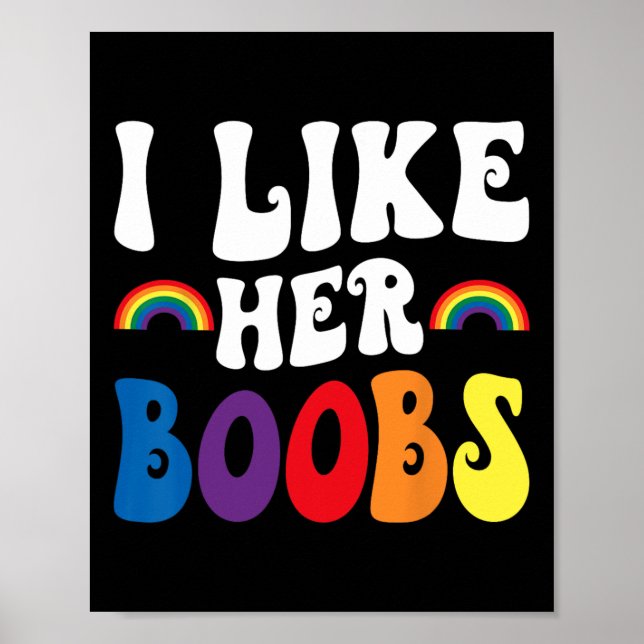 Affiche J'Aime Ses Couples Lesbiennes Lgbtq Funny Valentin (Devant)