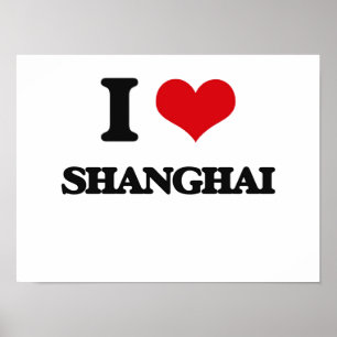 Affiche J'aime Shanghai