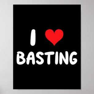Affiche J'aime Sting - Cœur Cuisine Cuisinier Dinde Que