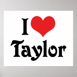 Affiche J'aime Taylor