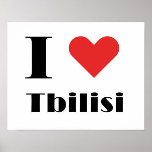 Affiche J'aime Tbilissi