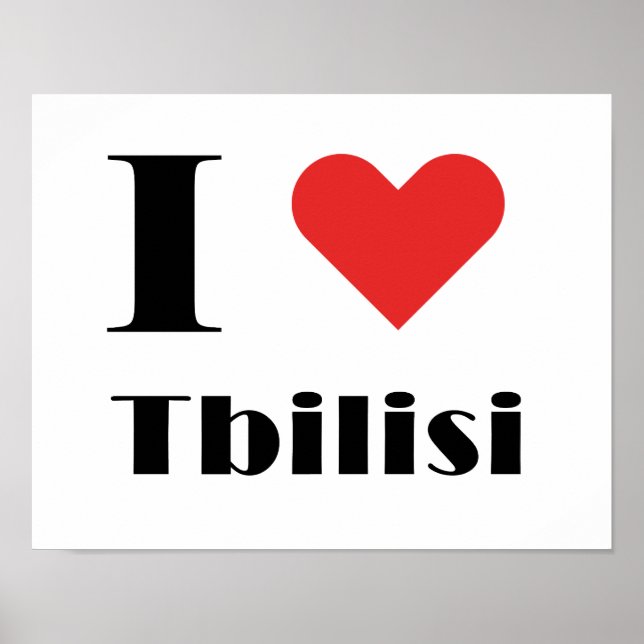 Affiche J'aime Tbilissi (Devant)