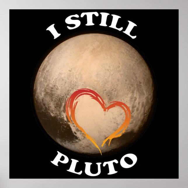 Affiche "J'aime toujours Pluto" (Devant)
