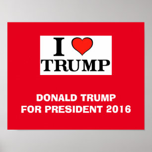 Affiche J'aime Trump