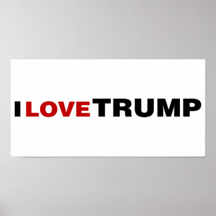 Affiche J'aime Trump