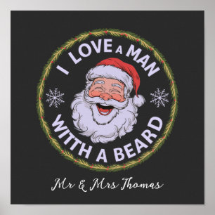 Affiche J'aime un homme avec une barbe drôle