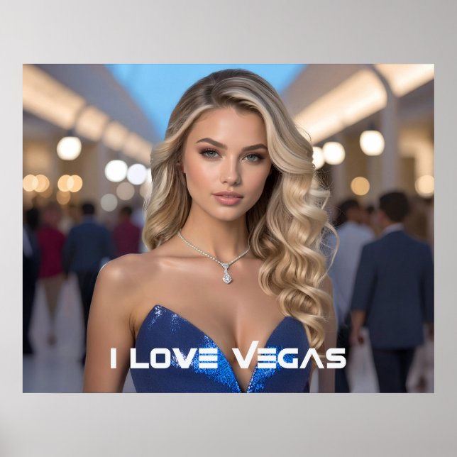 AFFICHE J'AIME VEGAS (Devant)