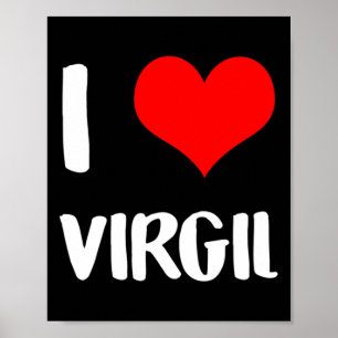 Affiche J'aime Virgil Valentine Désolé Mesdames Messieurs 