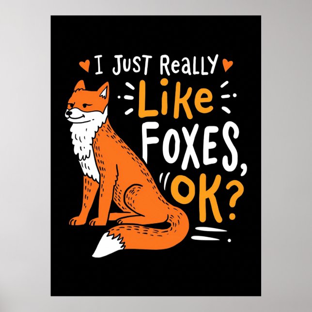 Affiche J'aime Vraiment Les Renards (Devant)