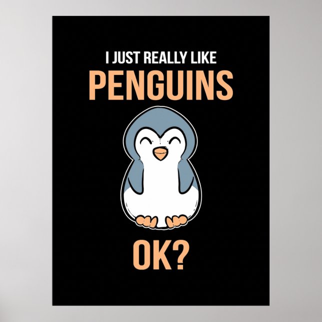 Affiche J'Aime Vraiment Penguin (Devant)