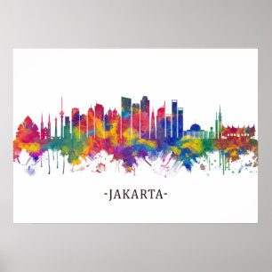 Affiche Jakarta Skyline