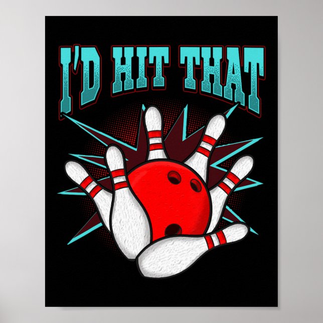 Affiche J'allais frapper ce drôle Bowling Bowling League C (Devant)