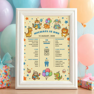 Affiche Jalon du premier anniversaire de Party Animals