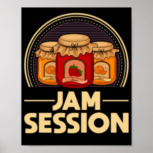 Affiche Jam Session Musique Pun Jelly Lover