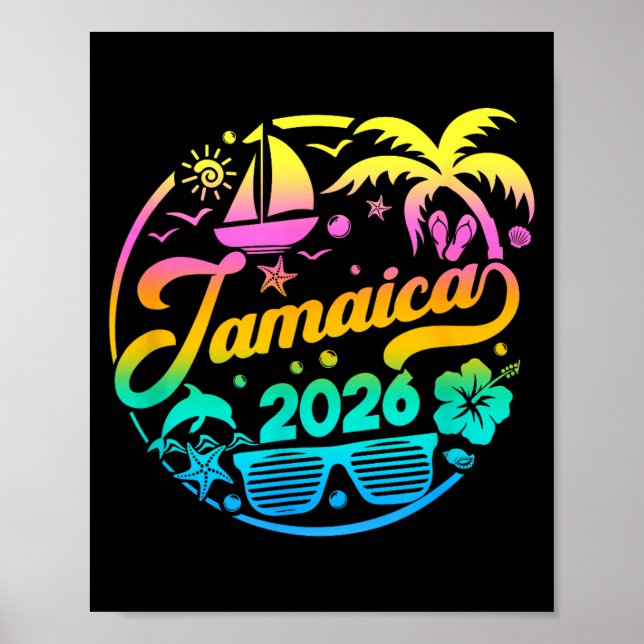 Affiche Jamaica 2026 Family Vacation Beach Matching Group  (Devant)